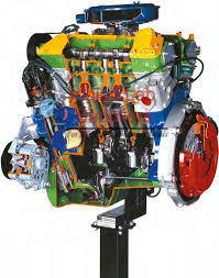 6 V Cylinders Petrol Engine With Multi-point Electronic Injection Cutaway Model